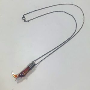 Sterling Necklace With Idaho Glass Boot